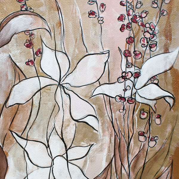 Amanda Kaay • Original Art • Pink & Gold